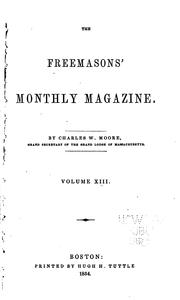 Cover of: The Freemasons' Monthly Magazine
