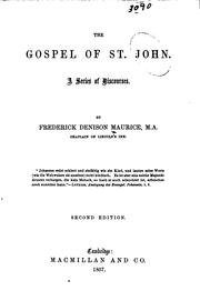 Cover of: The Gospel of St. John: A Series of Discourses