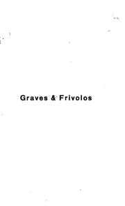 Cover of: Graves & frivolos: (Por assumptos de arte)