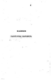 Cover of: Galerie d'artistes brugeois, ou, Biographie concise des peintres, sculpteurs ...