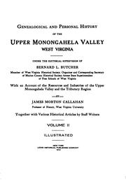 Cover of: Genealogical and Personal History of the Upper Monongahela Valley, West ...