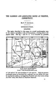 Cover of: The Gabbros and Associated Rocks at Preston, Connecticut