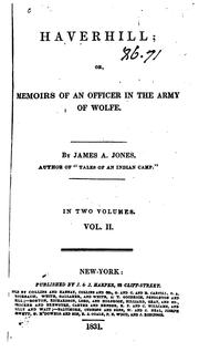 Cover of: Haverhill, Vol. II: Or, Memoirs of an Officer in the Army of Wolfe