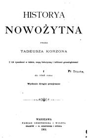 Historya nowożytna by Tadeusz Korzon