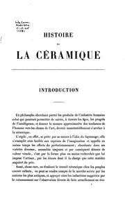 Cover of: Histoire de la céramique: étude descriptive et raisonnée des poteries de tous les temps et de ...