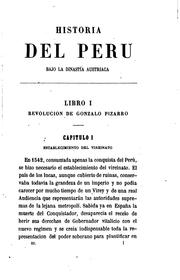 Cover of: Historia del Peru bajo la dinastia austriaca, 1542-1598