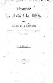 Cover of: Homero: La Iliada y la odisea by Ramón Meza y Suárez Inclán