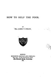 Cover of: How to Help the Poor