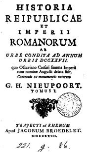Cover of: Historia reipublicae et imperii Romanorum ab urbe condita ad annum DCCXXVII.