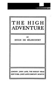 Cover of: The High Adventure