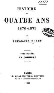 Cover of: Histoire de quatre ans, 1870-1873