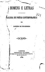 Cover of: Homens e letras, galeria de poetas contemporaneos: galeria de poetas ...