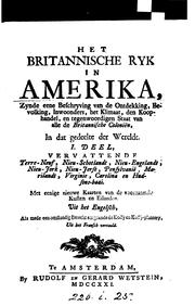 Cover of: Het Britannische ryk in Amerika, uit het Engelsch [of J. Oldmixon] vertaald