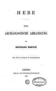 Cover of: Hebe: Eine archaologische Abhandlung