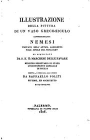 Cover of: Illustrazione della pittura di un vaso greco-siculo rappresentante Nemesi trovato nell'antica ...