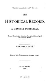 Cover of: The Historical Record