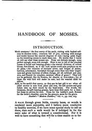 Cover of: Handbook of Mosses: With an Account of Their Structure, Classification ...