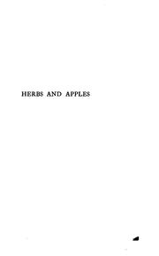 Cover of: Herbs and Apples by Helen Hay Whitney