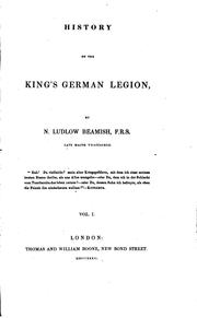 Cover of: History of the King's German legion