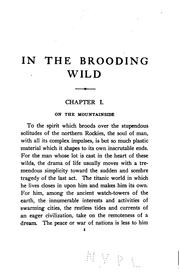Cover of: In the Brooding Wild