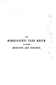 Cover of: The homœopathic vade mecum of modern medicine and surgery by E. H. Ruddock