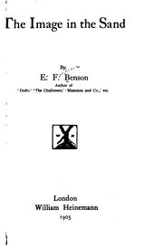 Cover of: The Image in the Sand by E. F. Benson