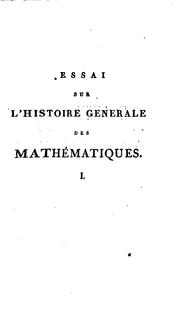 Cover of: Histoire générale des Mathématiques