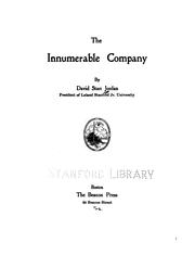 Cover of: The Innumerable Company | David Starr Jordan
