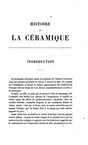Cover of: Histoire de la céramique: étude déscriptive et raisonnée des poteries de ...
