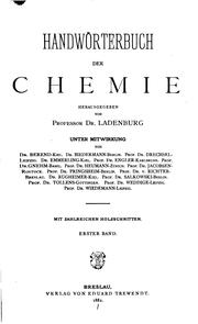 Cover of: Handwörten der Chemie