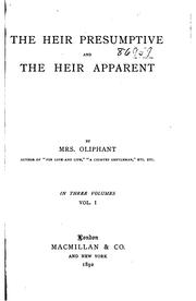 Cover of: The Heir Presumptive and the Heir Apparent by Margaret Oliphant