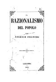 Cover of: Il razionalismo del popolo