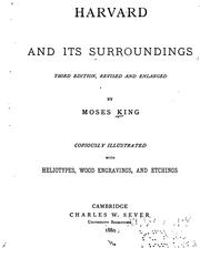 Cover of: Harvard and Its Surroundings by Moses King