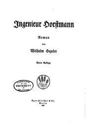 Ingenieur Horstmann by Wilhelm Hegeler