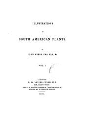 Cover of: Illustrations of South American Plants by John Miers