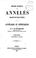 Cover of: Histoire naturelle des annelés marins et d'eau douce ...