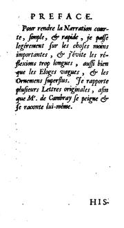 Cover of: Histoire de la vie of messr. François de Salignac de la Motte-Fénelon. [With] Discours ...