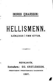 Cover of: Hellismenn: sjónleikur í fimm þáttum
