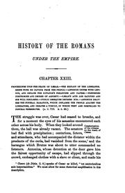Cover of: History of the Romans Under the Empire: With a Copious Analytical Index