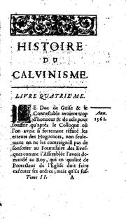 Histoire du calvinisme by Louis Maimbourg