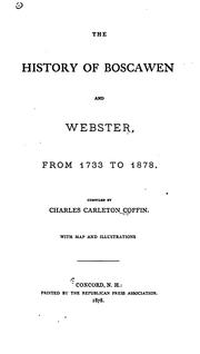 Cover of: The History of Bascawen and Webster by Charles Carleton Coffin