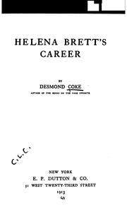 Cover of: Helena Brett's Career