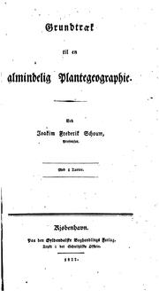 Cover of: Grundtraek til en almindelig plantegeographie