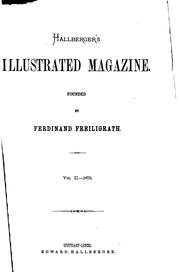 Cover of: Hallberger's Illustrated Magazine.