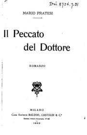 Cover of: Il peccato del dottore: Romanzo