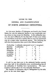 Cover of: Guide to the Genera and Classification of the North American Orthoptera Found North of Mexico by Samuel Hubbard Scudder