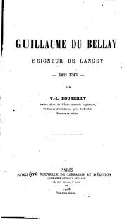 Cover of: Guillaume du Bellay: seigneur de Langey, 1491-1543 ...