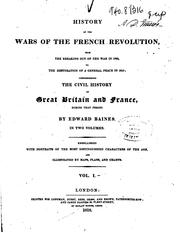 Cover of: History of the Wars of the French Revolution, from the Breaking Out of the ...