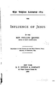 Cover of: The Influence of Jesus