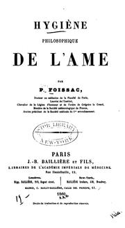 Cover of: Hygiène philosophique de l'âme